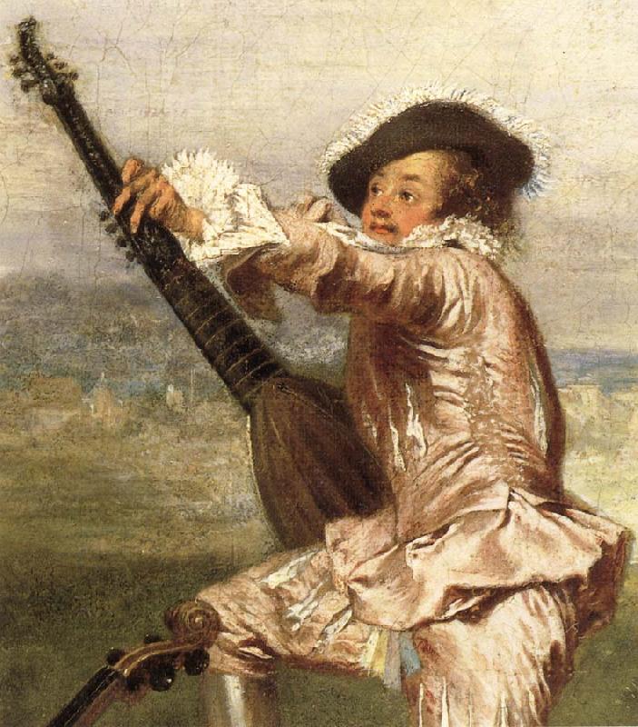 Jean-Antoine Watteau Details of The Music-Party Germany oil painting art